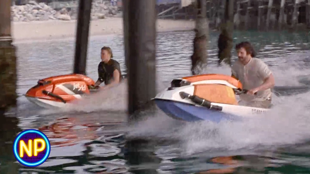 Jet Skiing Under the Pier | Hardbodies (1984)