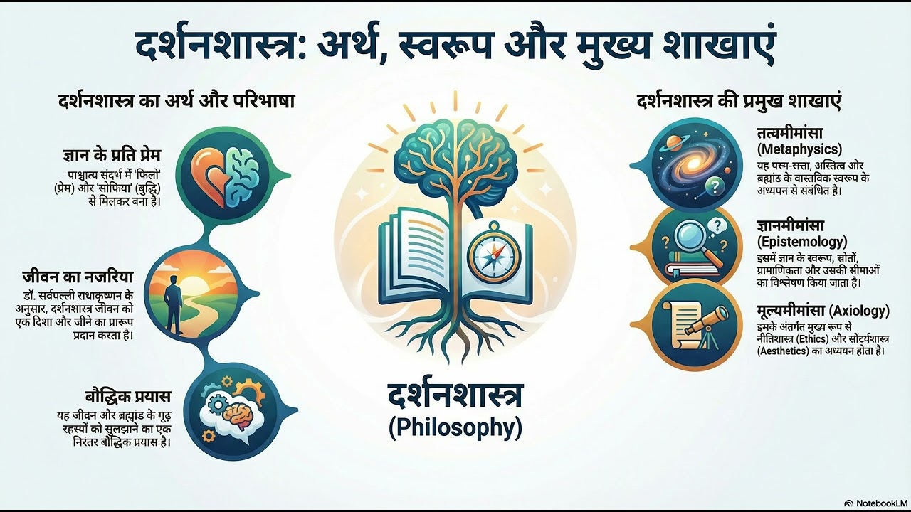 दर्शन शास्त्र: अर्थ, स्वरूप एवं शाखाएँ