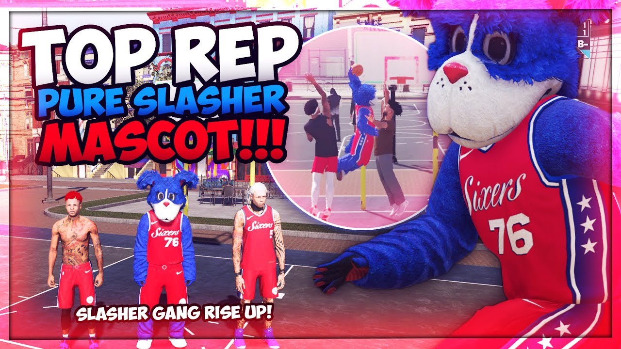 #1 PURE SLASHER MASCOT IS HERE!! NBA 2K19 REP UP MIXTAPE / PARK GAMPLAY