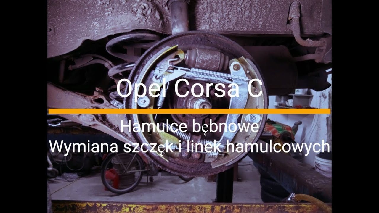 Opel Corsa C - Wymiana szczęk i linek hamulcowych