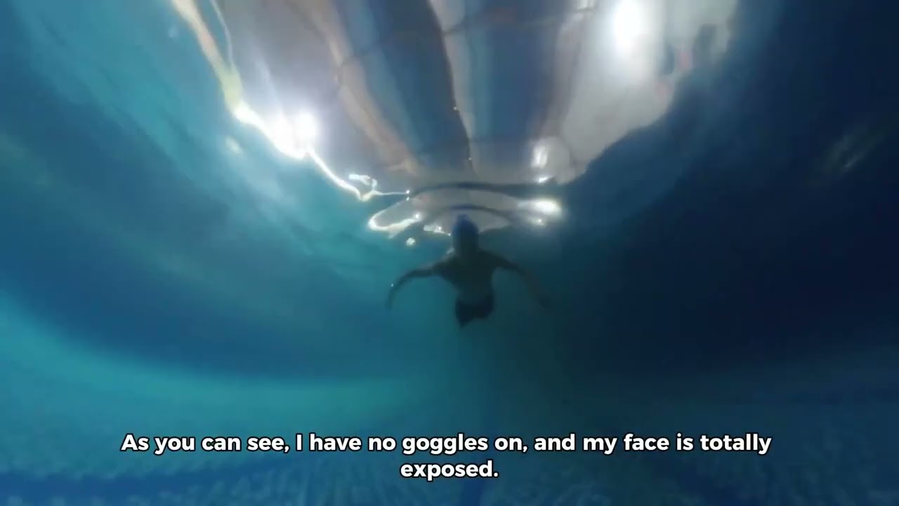 Goggles aren't needed in a saline pool