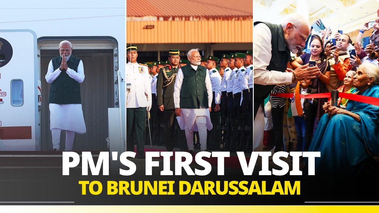 PM Modi begins landmark visit to Brunei Darussalam