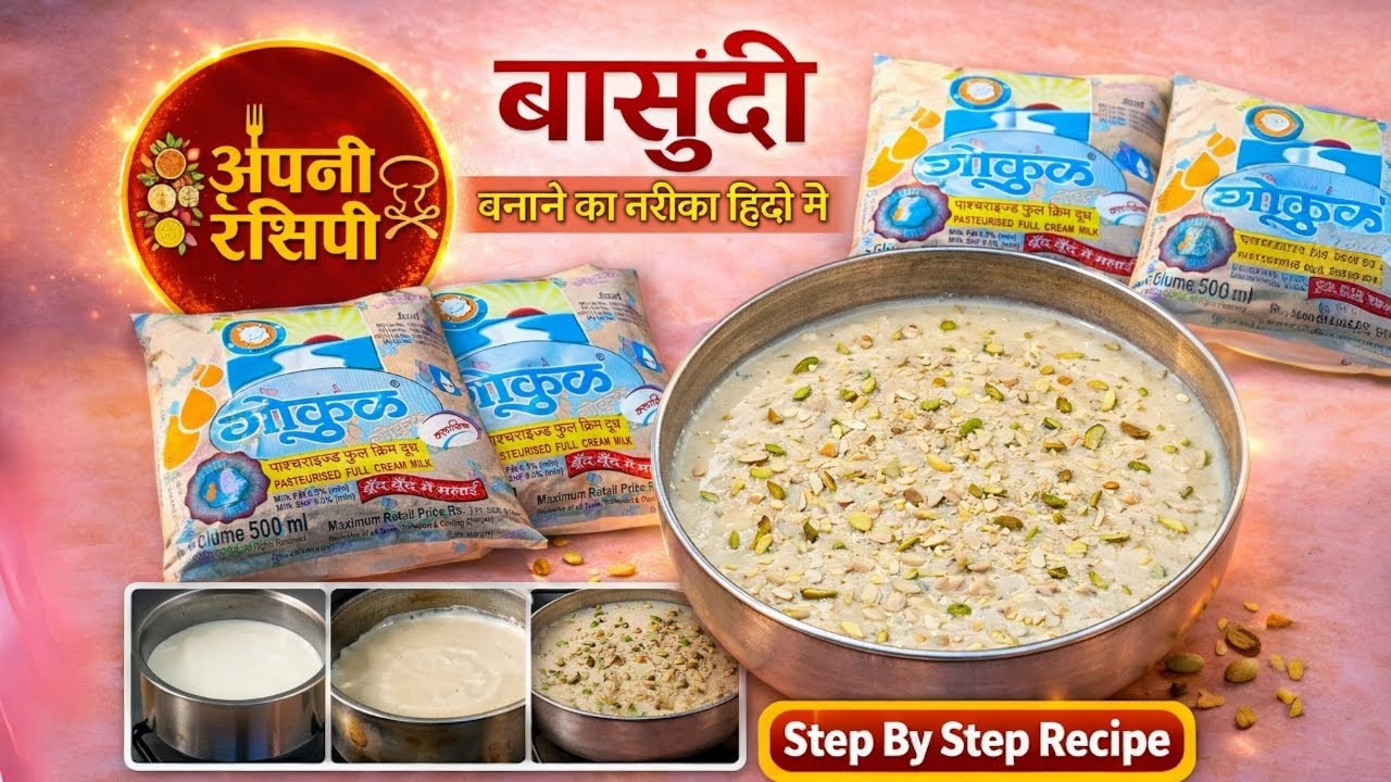 घर पर गाढ़ी और क्रीमी बासुंदी कैसे बनाएं | Basundi Banane Ka Tarika Hindi Mai | APNI RECIPE |