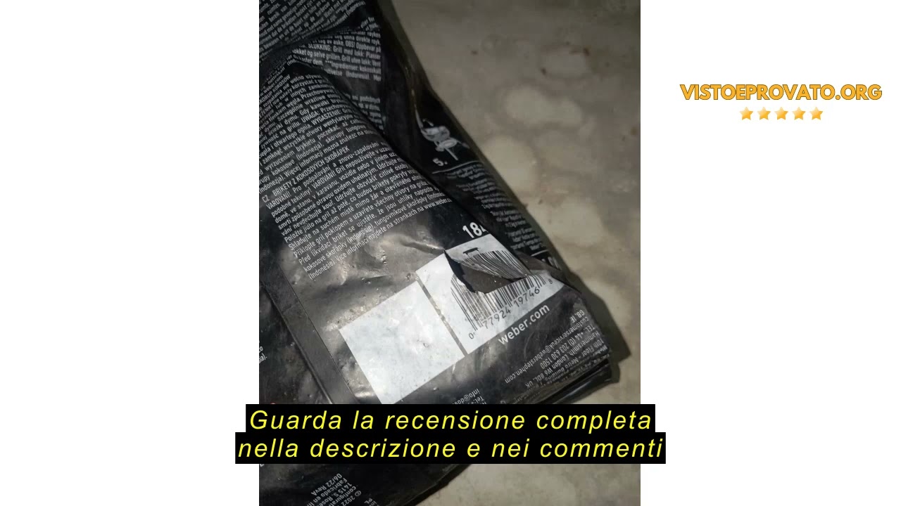 Recensione del Weber Carbone per Barbecue da Gusci di Cocco (Sacco da 2kg), Potenti, per una Bruciat
