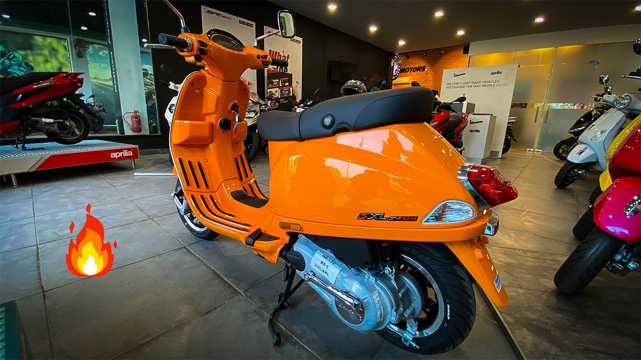 2022 Vespa SXL [CBS] 125cc | Orange Colour | Walkaround
