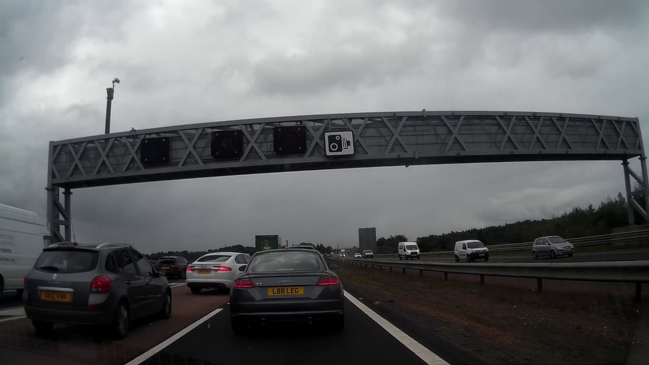Slow Drive South To Cross Queensferry Crossing Firth Of Forth Scotland