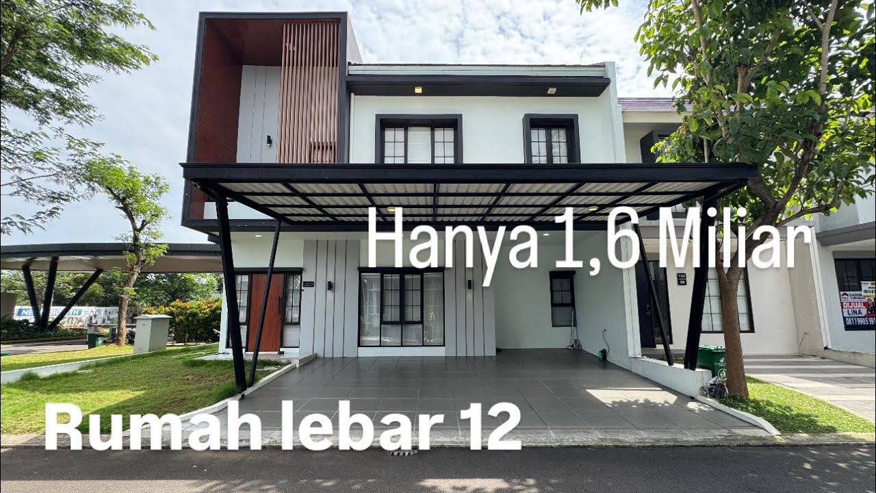 Rumah lebar 12 hanya 1,6 Miliar Posisi Hook 