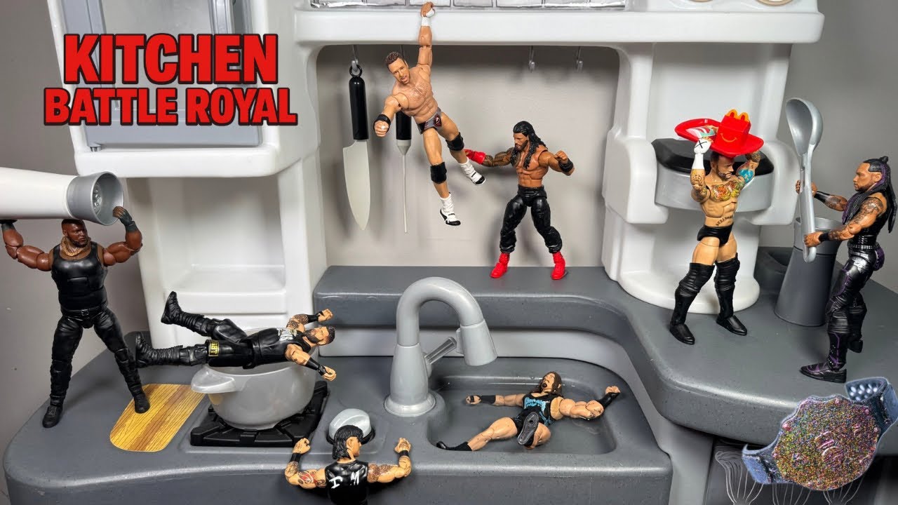 WWE Kitchen Playset Battle Royal Action Figure Match