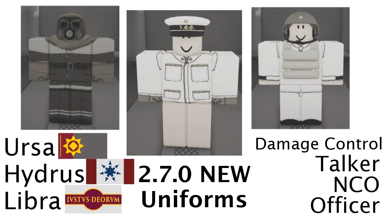 Roblox DEAD AHEAD - 2.7.0 NEW Uniforms (Ursa, Hydrus, Libra DC, Talker, NCO, Officer)