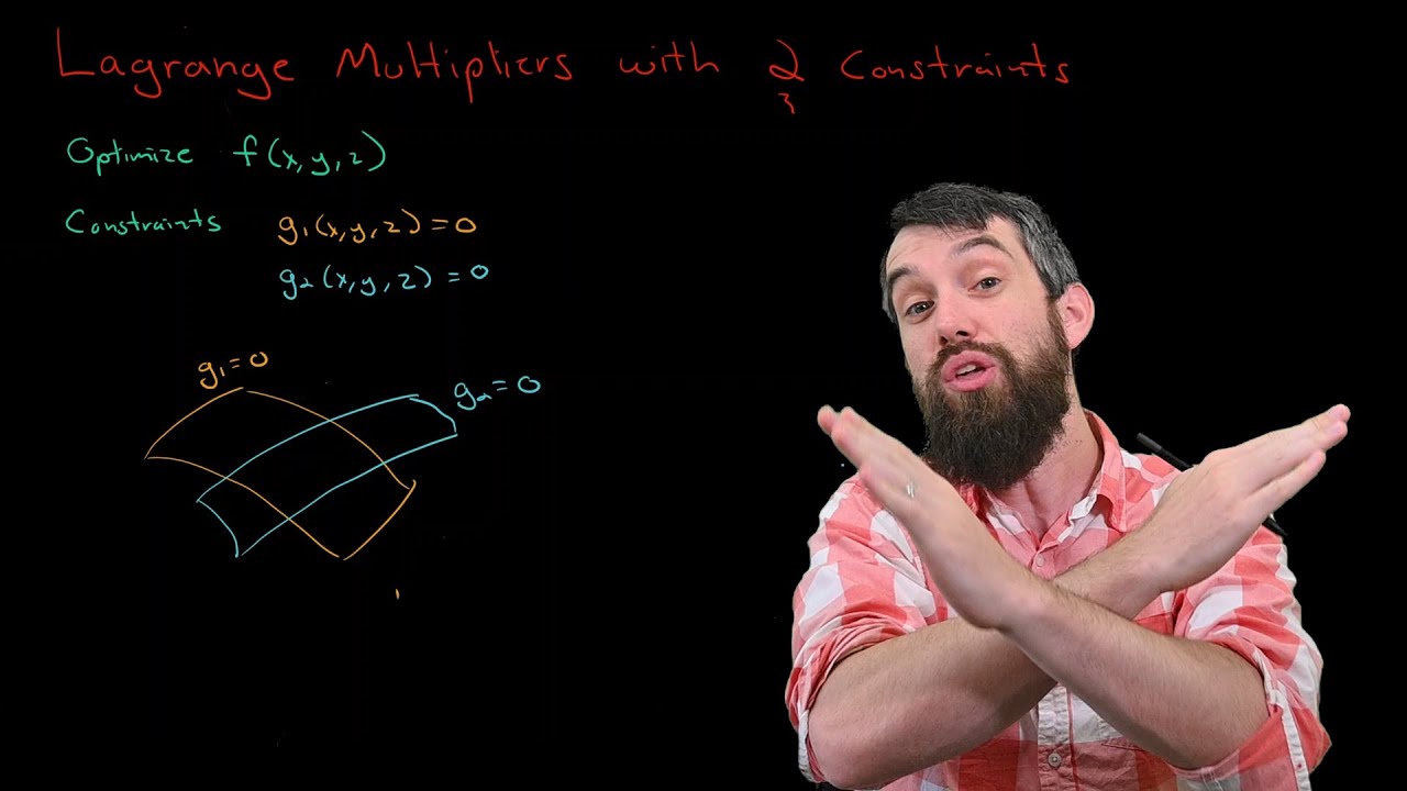 Lagrange Multipliers with TWO constraints | Multivariable Optimization