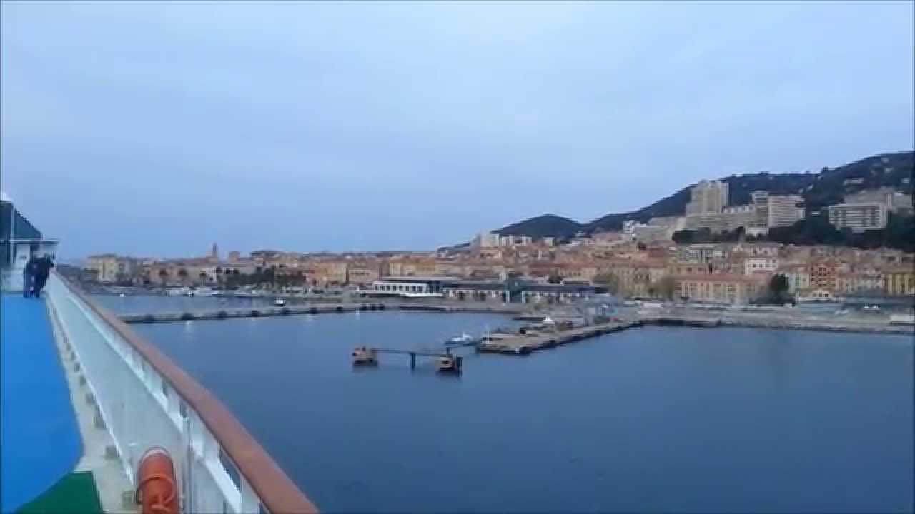 Docking in Ajaccio, Corsica - Med Cruise
