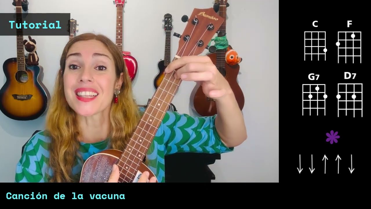 4. Canción de la Vacuna / El Brujito de Gulubú - María Elena en Ukelele (canción y rasgueo)