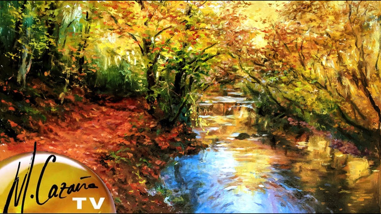 Como pintar un PAISAJE IMPRESIONISTA al óleo 🍂☘️ Sierra de Aralar