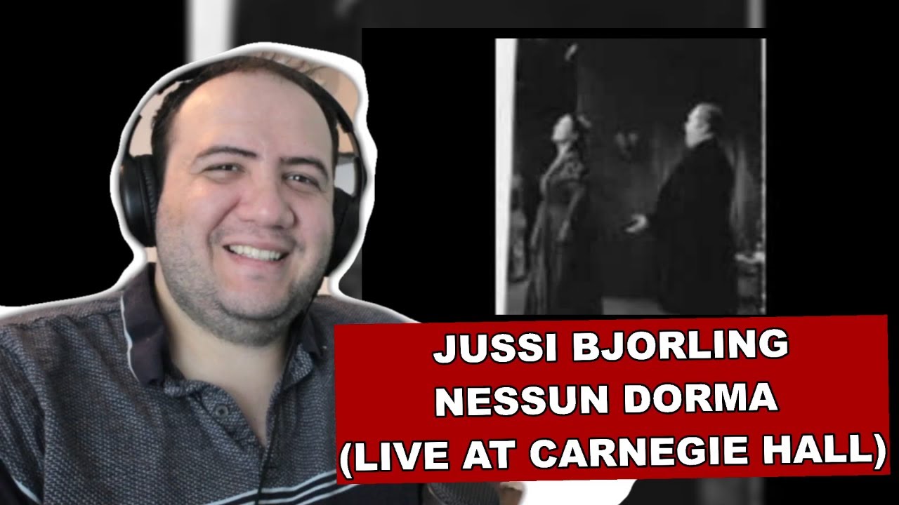 LEGENDARY Jussi Bjorling -- Nessun Dorma (Live at Carnegie Hall) - TEACHER PAUL REACTS