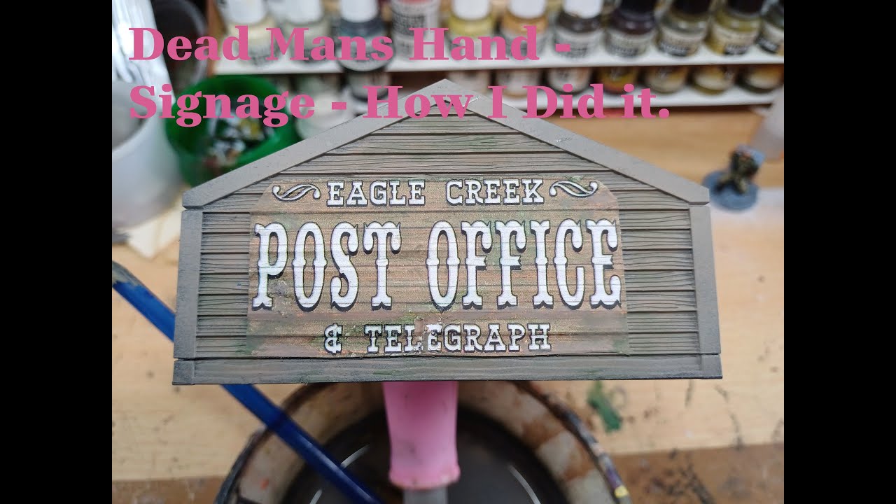 Dead Mans Hand Building Signage - How I did it