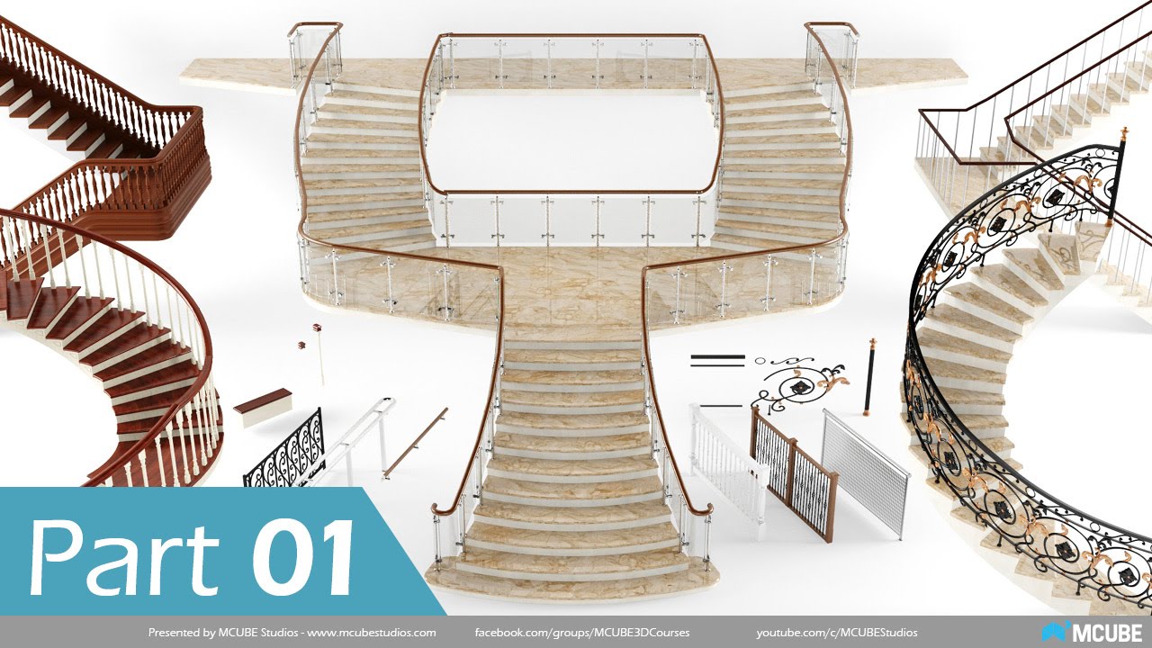 08 Topic #5-1 | Creating Handrails (3ds Max Plugins & Scripts) (Arabic)