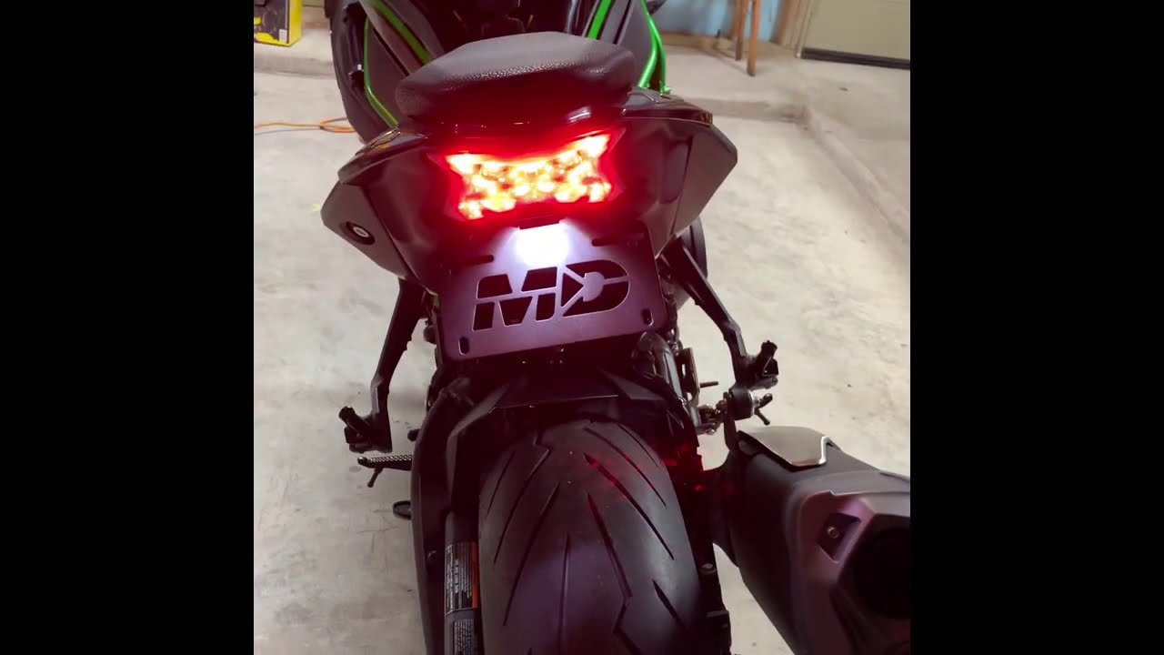Kawasaki Z H2 Taillight & Fender Eliminator installation