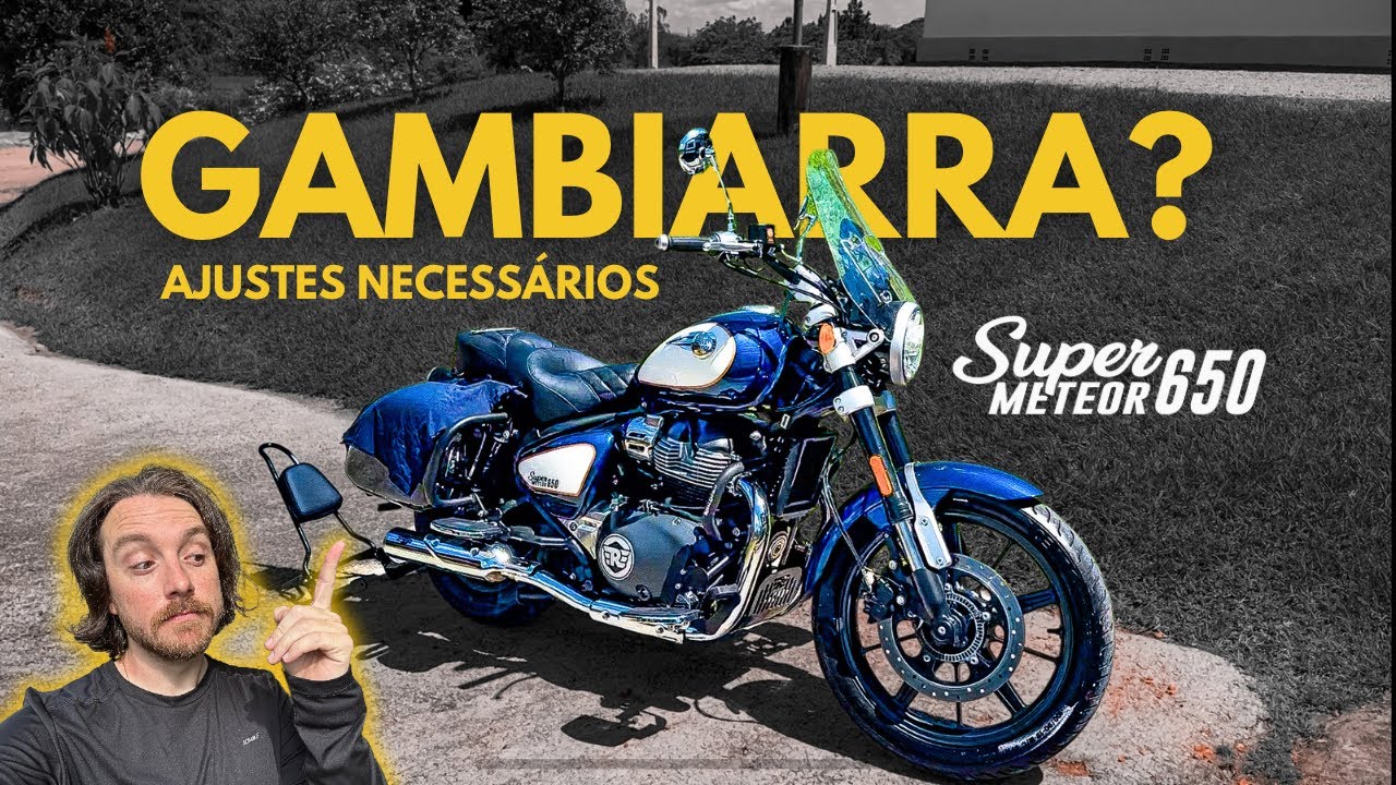 ESCOLHAS ERRADAS? AJUSTES NO SISSY BAR DA SUPER METEOR 650! #royalenfieldbrasil #supermeteor650