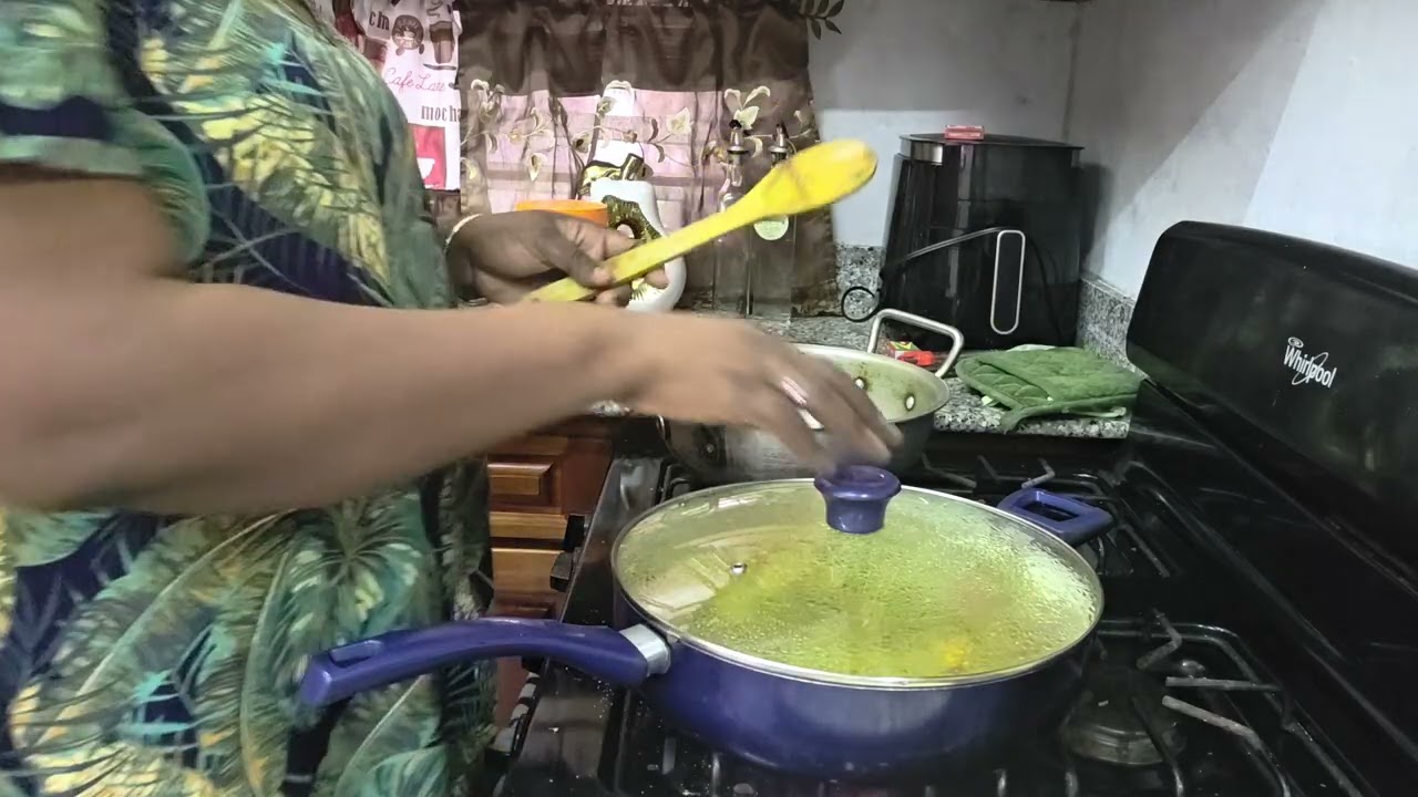 #Cooking Boil & fry #provisions with #fish curry