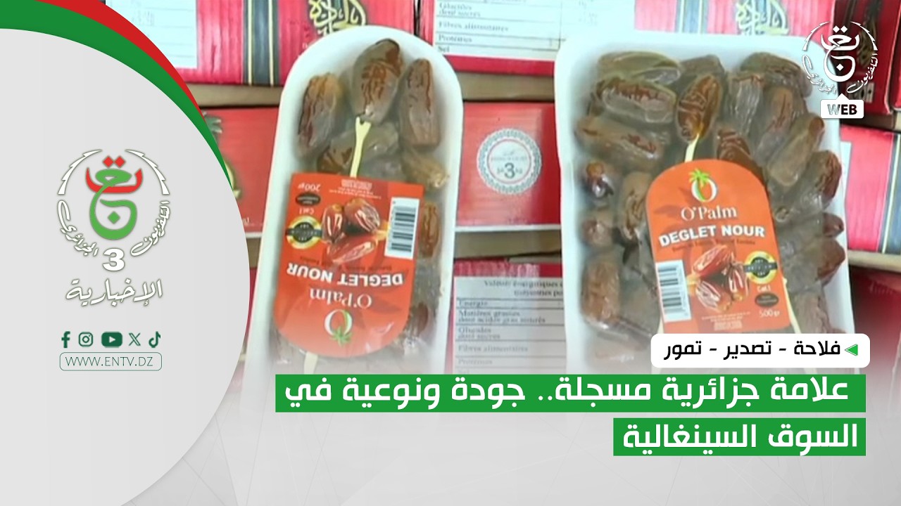 فلاحة - تصدير - تمور | علامة جزائرية مسجلة.. جودة ونوعية في السوق السينغالية