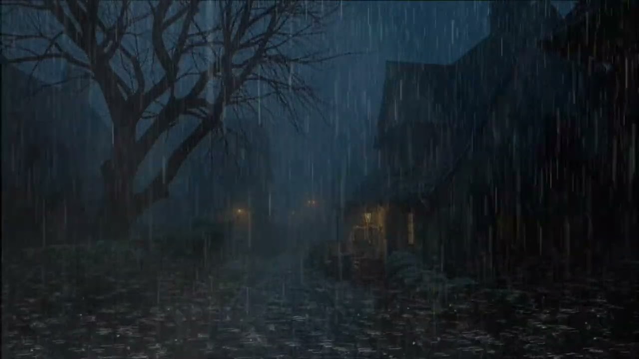 Late Night Rain & Warm Lights | Comfort Sounds for Anxiety
