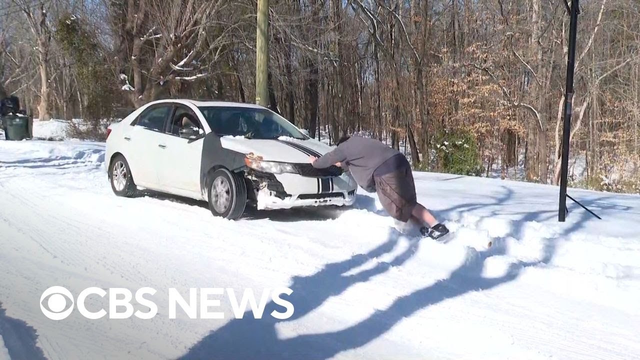 Watch: Snow, power outages hit the South