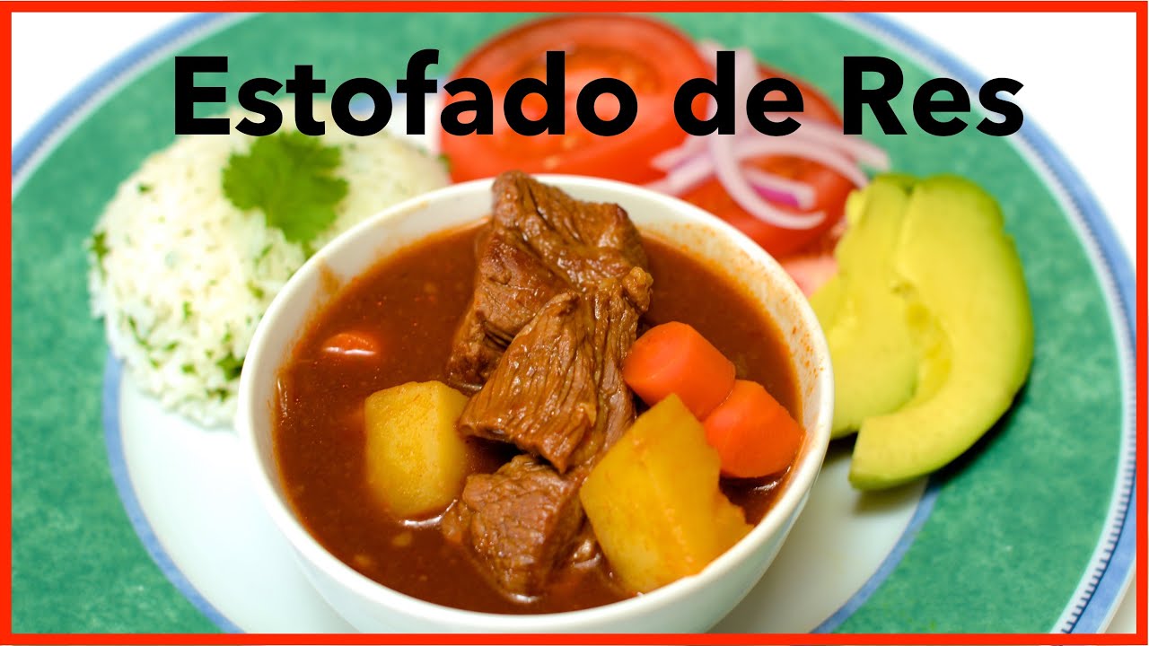 Colombian Beef Stew With Tomato Sauce / Estofado de Res / English Closed Captions