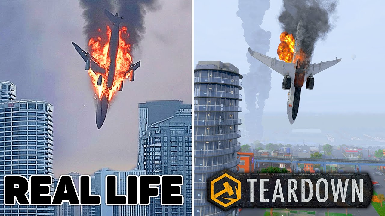 Airplane accidents Based on Real Life Incidents Compilation #2 | Teardown