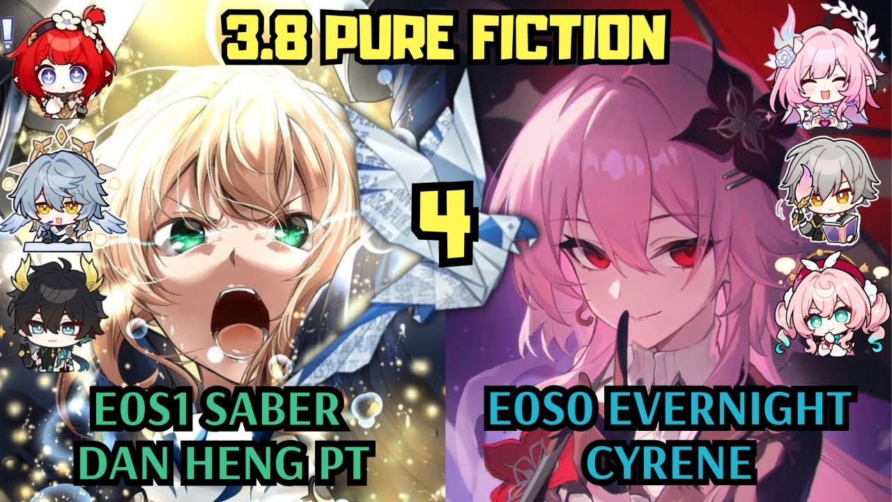 E0 Saber Hypercarry & E0 Evernight Cyrene | 3.8 Чистая выдумка 4 | Honkai Star Rail