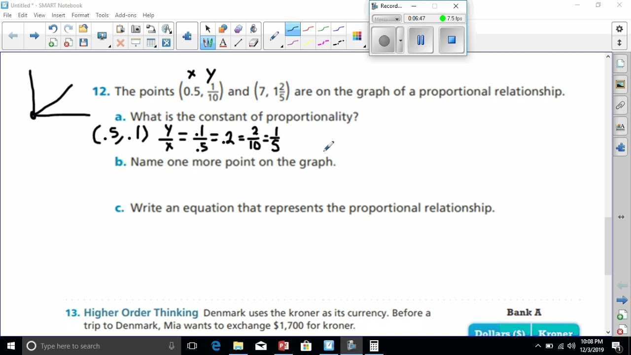 graph proportional relationships hw video
