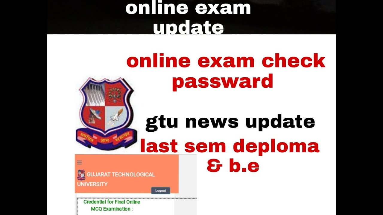 How to check password online exam|gtu apdate |