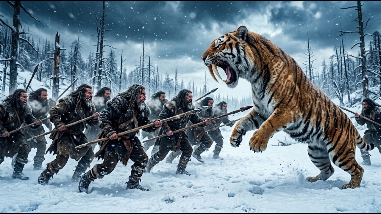 Stone Age Hunters Did the Unthinkable to a Saber-Tooth Tiger | 20,000 BC