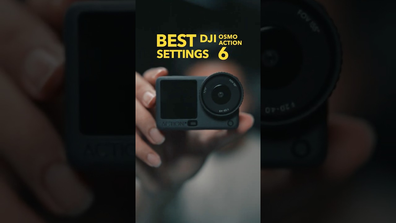 BEST SETTINGS FOR YOUR DJI OSMO ACTION 6!  #new #dji #djiosmoaction6 #camera #djiosmoactio #settings