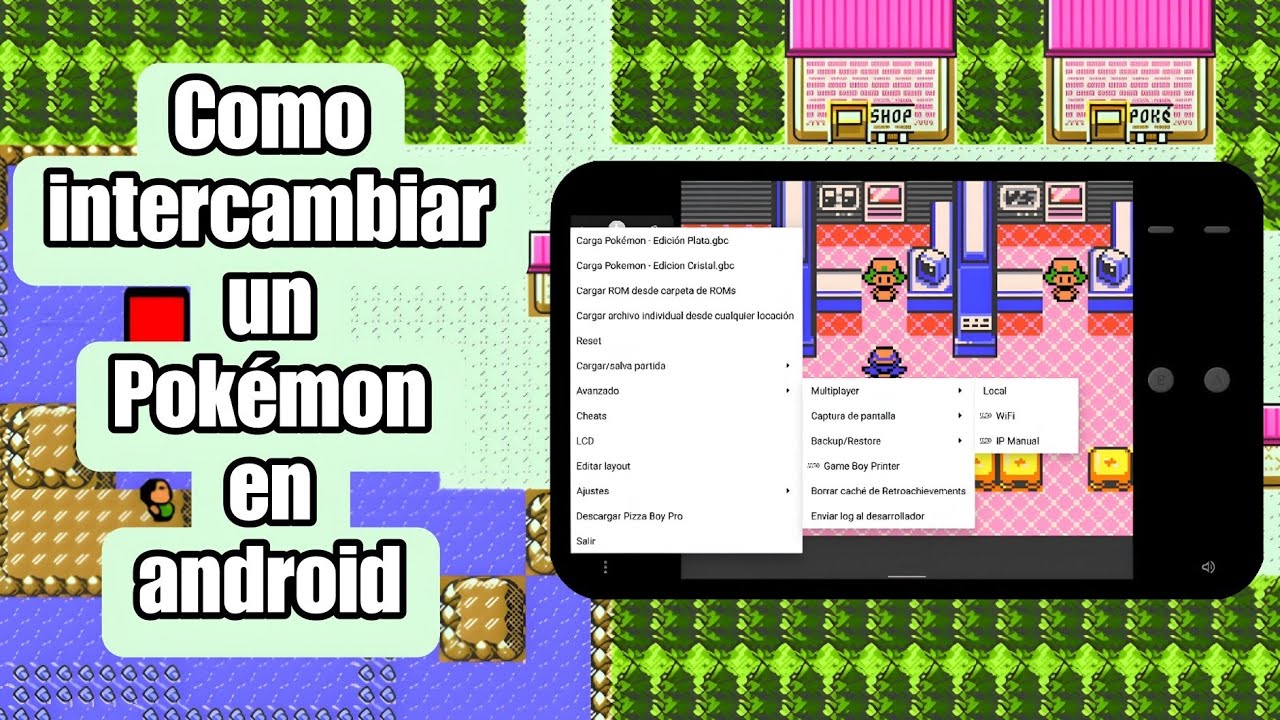 Cómo intercambiar un Pokémon en el emulador Pizza Boy-GBC Emulador