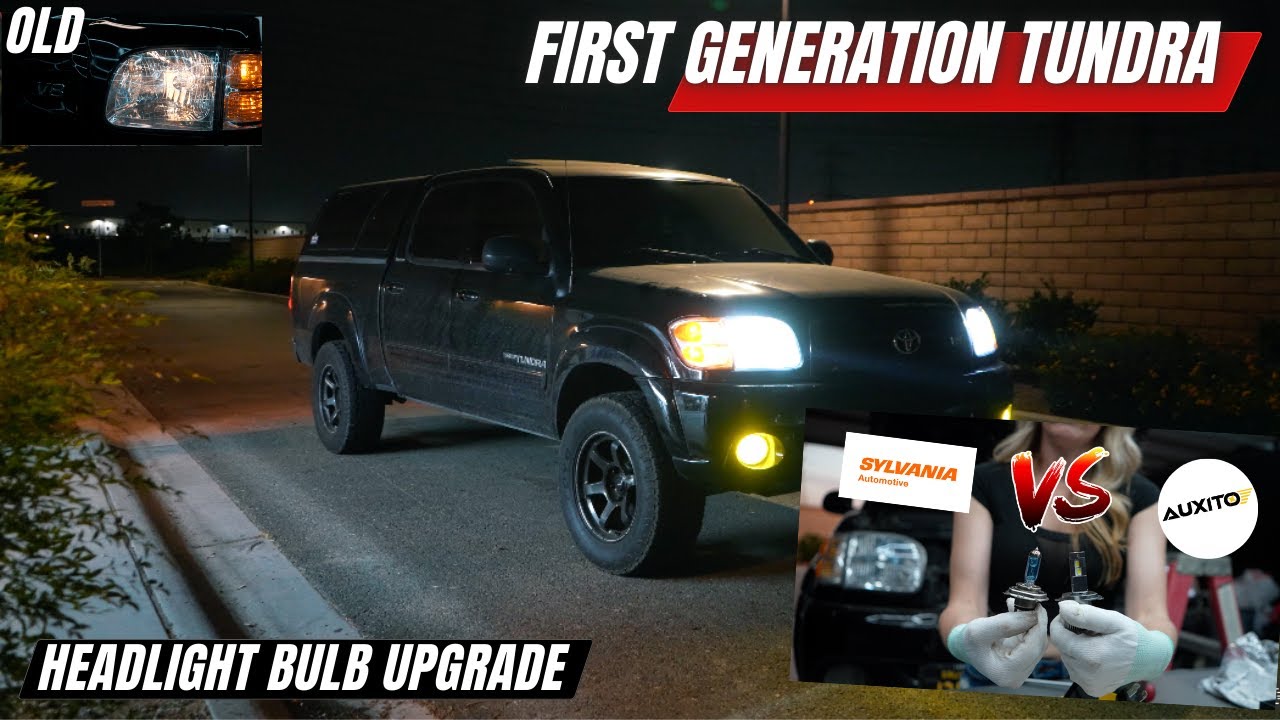 1st Gen Tundra - Auxito - H4 LED bulb replacement  - Review and Install