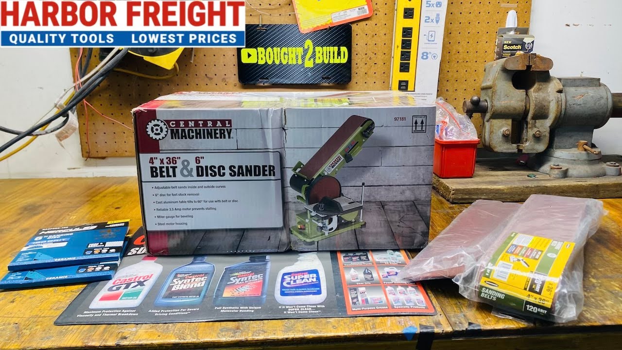 HARBOR FREIGHT belt sander for ALUMINUM? review + testing