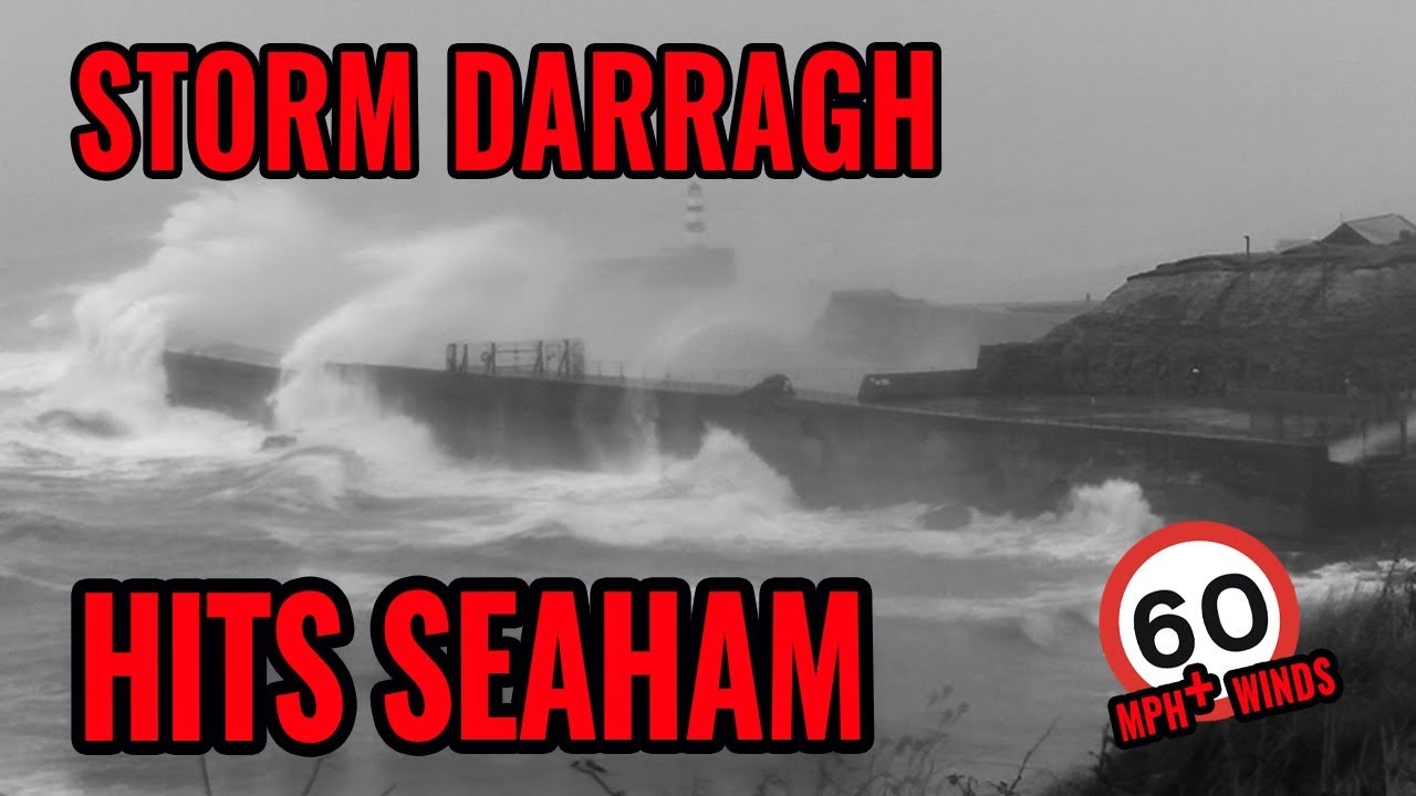 Storm Darragh Hits Seaham 60+mph winds