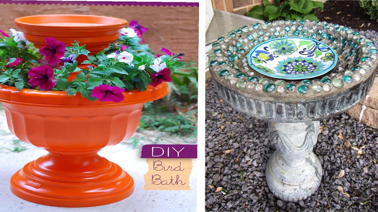 24 Cute DIY Bird Bath Ideas You Can Easily Make for Your Garden  | DIY GARDENS