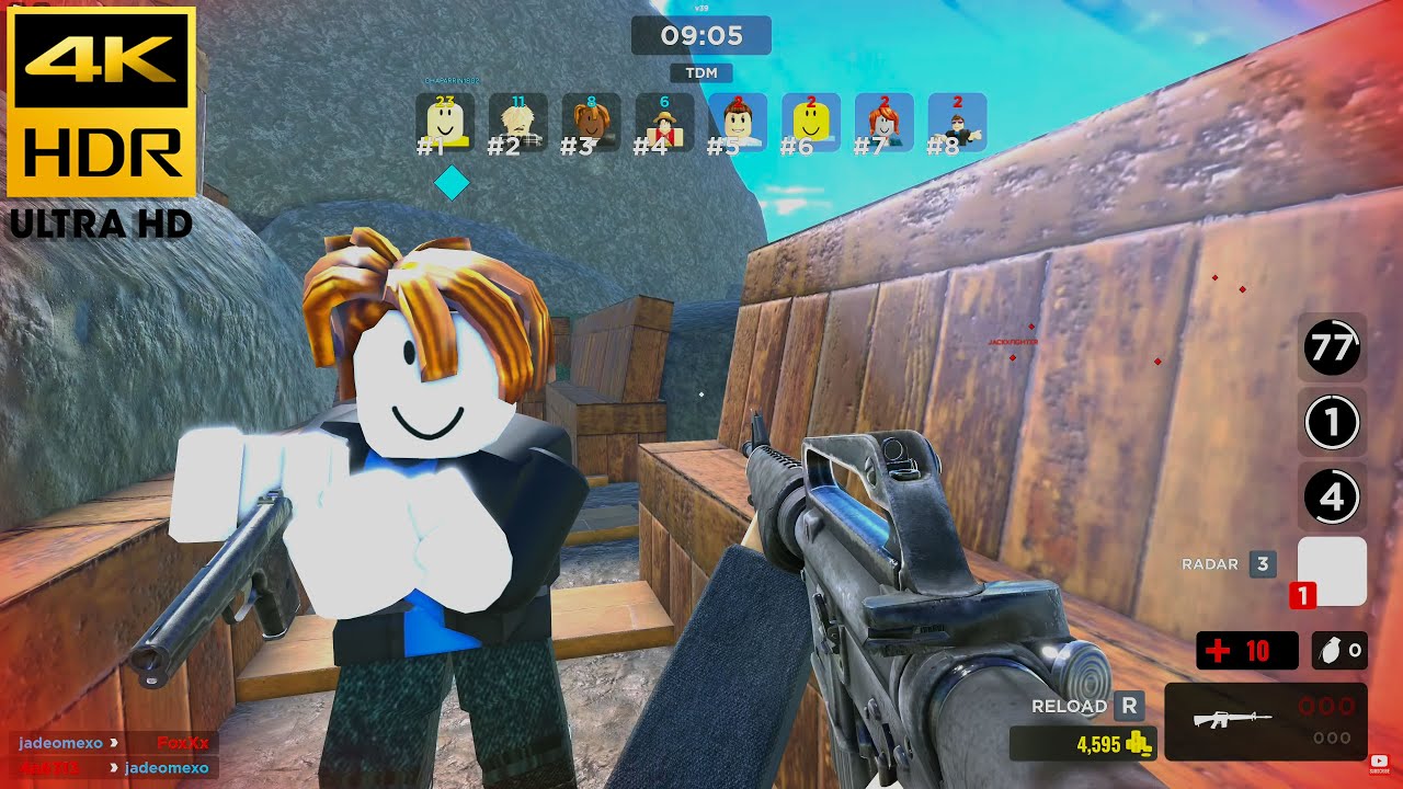 Roblox Gunfight Arena Gameplay PC 4K No Commentary