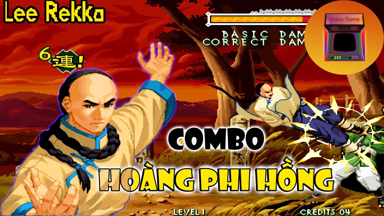 Hướng dẫn combo Lee Rekka game Hoàng Phi Hồng 2 || The Last Blade 2 || Combo Tutorial