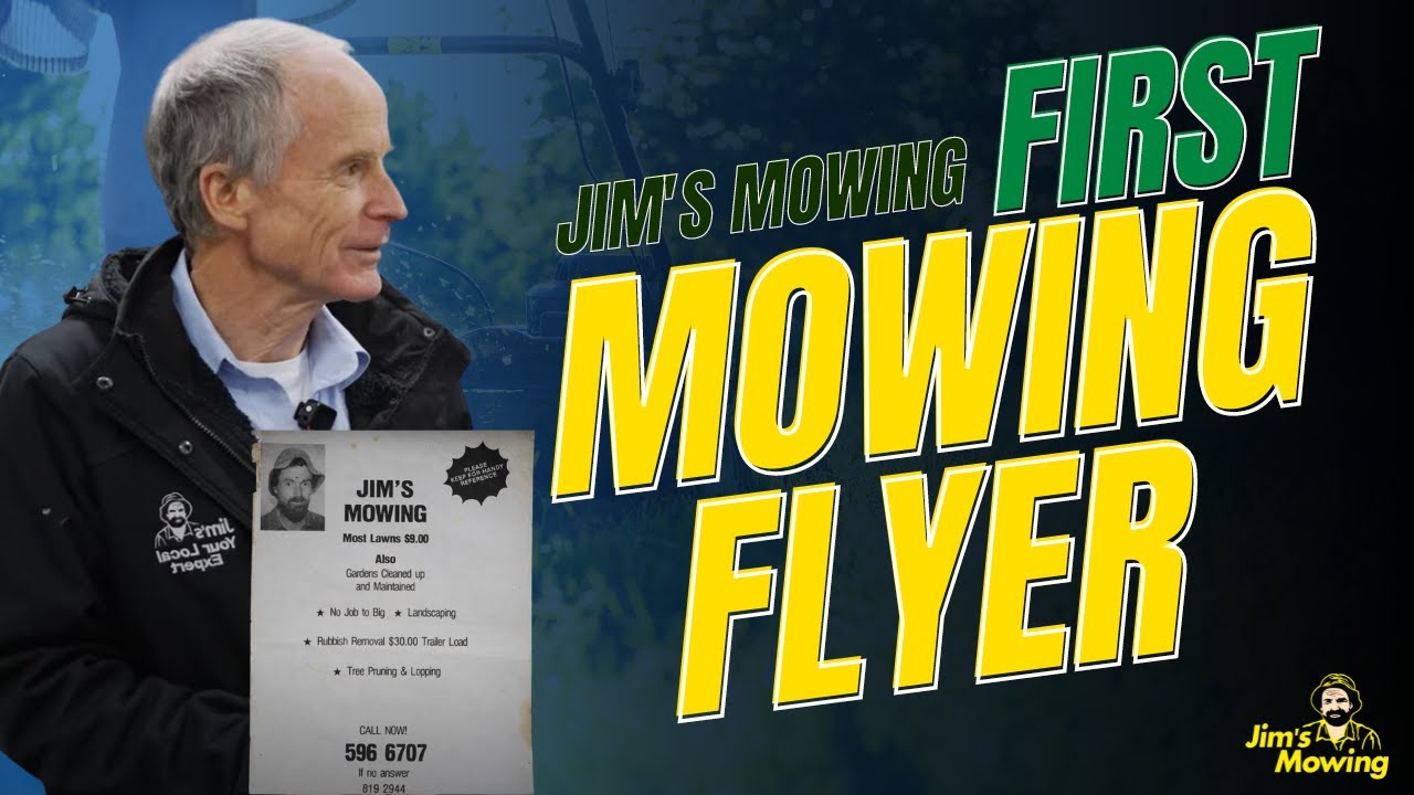 Jim's very first mowing flyer! Jim's History Lesson with Jim Penman and Joel Kleber