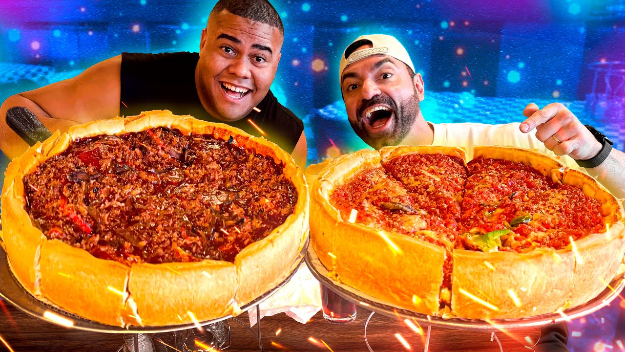 Levei o BITELO pra comer a MAIOR PIZZA de CHICAGO!! Feat. @Bitelo natural