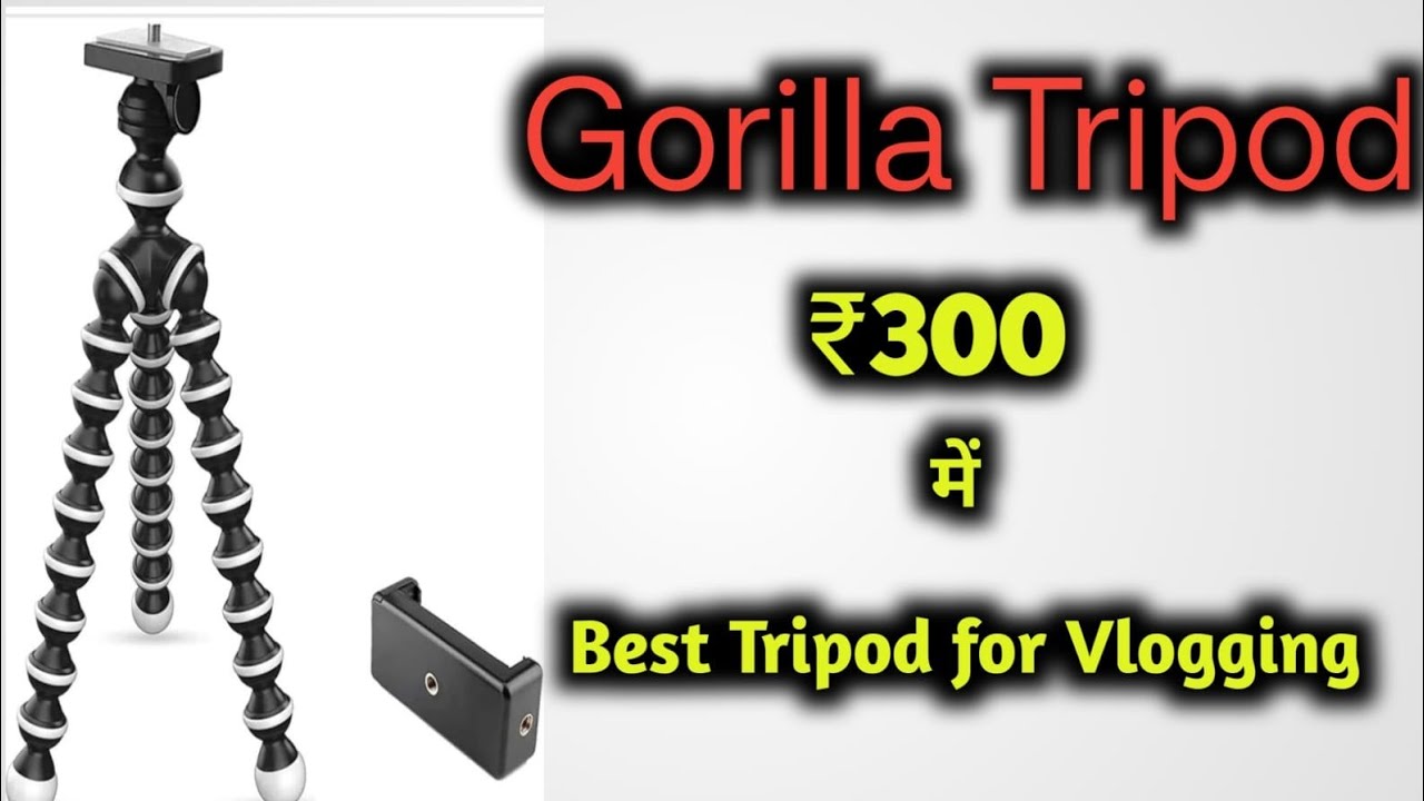 Tygot Gorilla Tripod 33 CM | Flexible Mobile & DSLR Stand | Best Mini Tripod for Vlogging & Reels