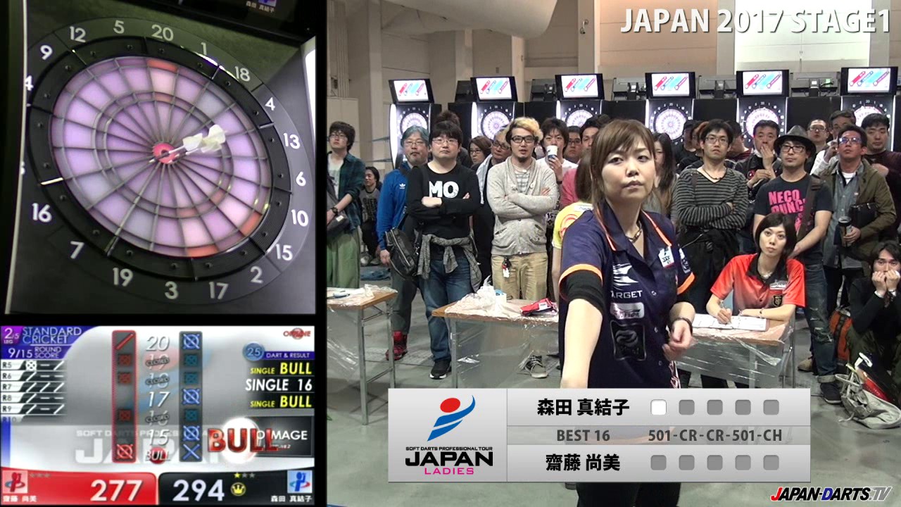 齋藤 尚美(LADIES8)　VS　森田 真結子　‐JAPAN 2017 STAGE1 LADIES BEST16