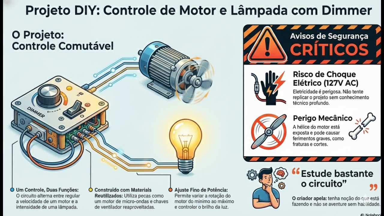 Dimmer DIY  Função e Alerta