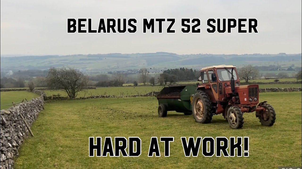 NEW TRACTOR! ( but it’s an old one!) muck spreading with the Russian tractor - Belarus MTZ