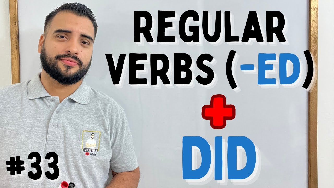 📝 Ejercicios PASADO SIMPLE en INGLES - (DID + RREGULAR VERBS) ( -D, -ED, -IED)