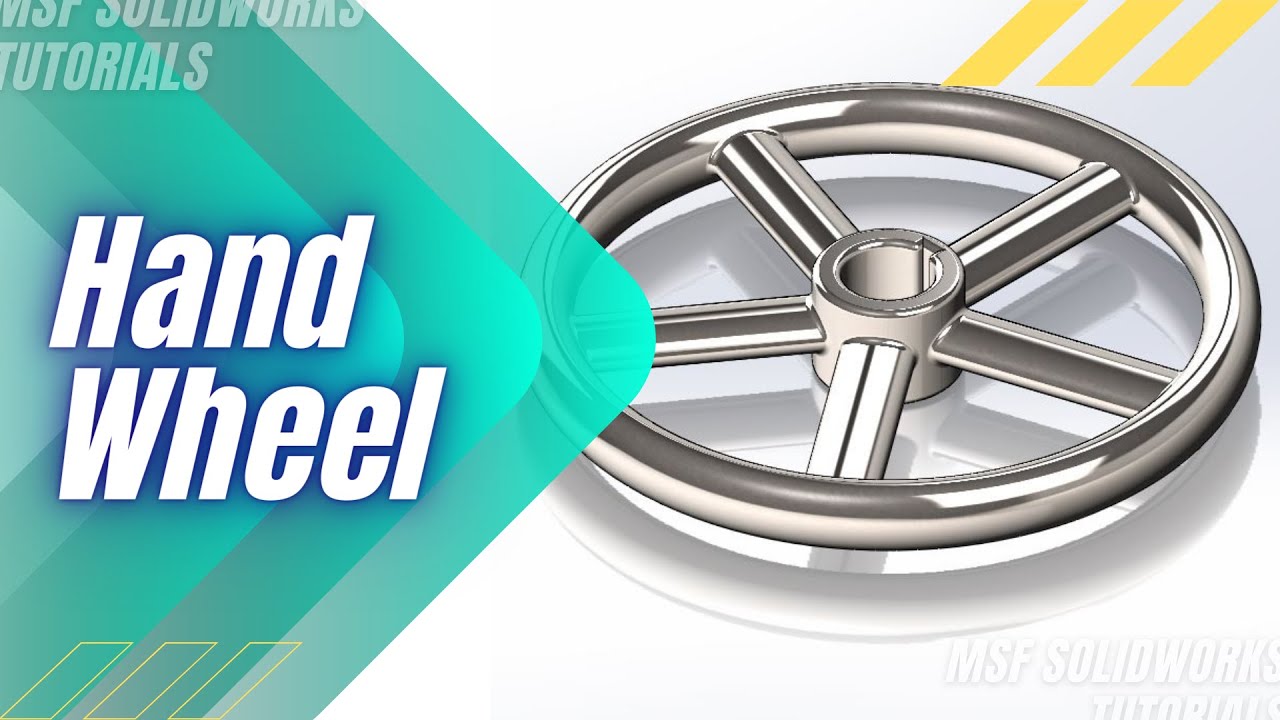 SolidWorks 2025 Tutorial for Beginners #17 | Hand Wheel in SolidWorks-آموزش سالیدورکس