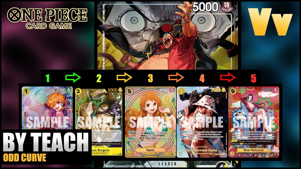 Книжная карточная игра One Piece: Эксперименты с колодой для игры BY Teach, ориентированной на аг...