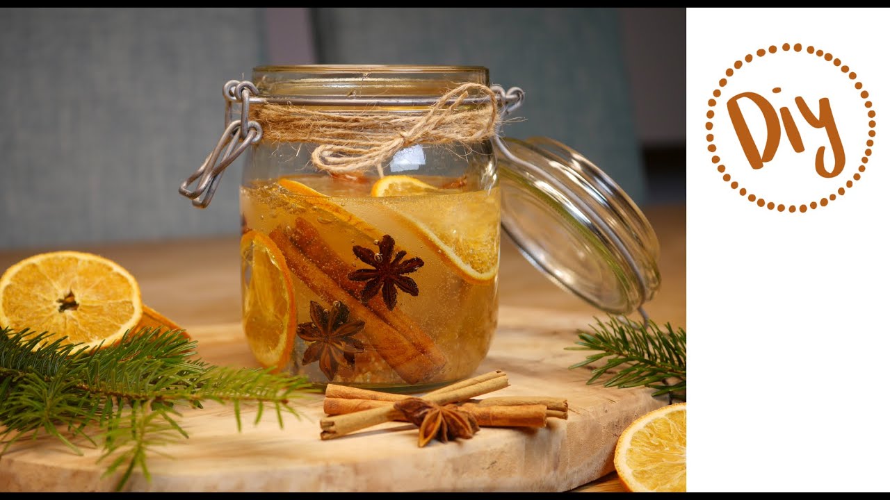 Kerzen mit Kerzengel zu Weihnachten gie&szlig;en - DIY Kerzen mit Gelwachs Orangen Zimt Deko